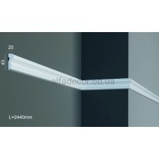 Молдинг полиуретановый гладкий Gaudi Decor CR 518 (2.44м)
