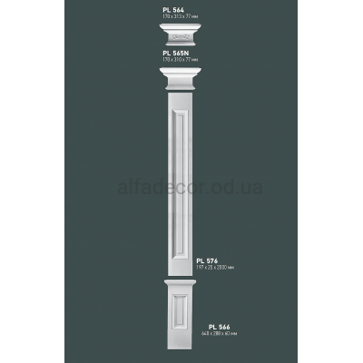 Пілястра в зборі Gaudi Decor PL 576 купити в Одесі