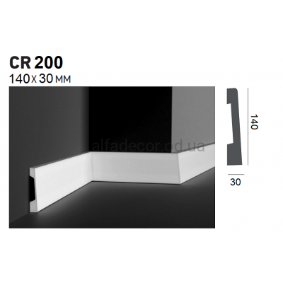 Плинтус полиуретановый Gaudi Decor CR 200 (2.44м) купить в Одессе