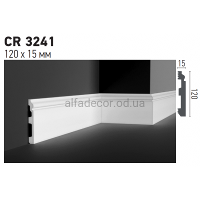 Плинтус полиуретановый Gaudi Decor CR 3241 (2.44м) купить в Одессе