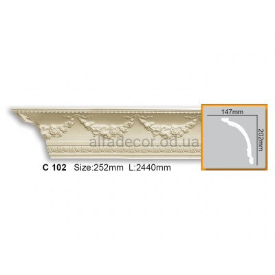 Карниз Gaudi Decor C 102 (2.44м) купить в Одессе