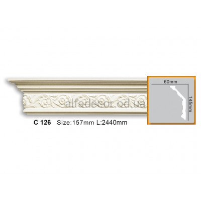 Карниз гибкий Gaudi Decor C 126 (2.44м) купить в Одессе
