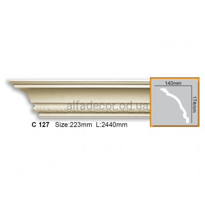 Карниз Gaudi Decor C 127 (2.44м) купити в Одесі