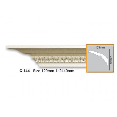 Карниз гибкий Gaudi Decor C 144 (2.44м) купить в Одессе