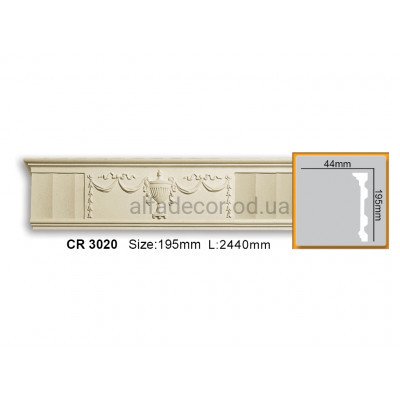 Молдинг Gaudi Decor CR 3020 (2.44м) купить в Одессе