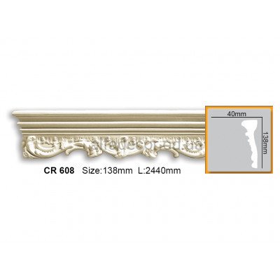 Молдинг гнучкий Gaudi Decor CR 608 (2.44м) купити в Одесі