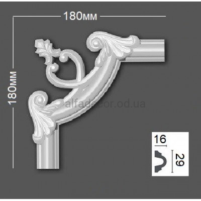 Кут до молдінгу полімерному HCR 501-2 Grand Decor купити в Одесі 