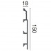 Плинтус гибкий HCR 510 Flex (2.44м) Grand Decor купить в Одессе