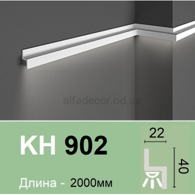 Карниз для подсветки полимерный KH 902 (2.00м) Grand Decor купить в Одессе