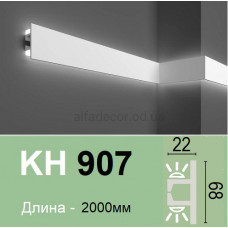 Карниз для підсвічування полімерний KH 907 (2.00м) Grand Decor