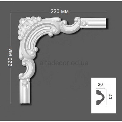 Угол к молдингу полимерному HCR 518-3 Grand Decor купить в Одессе