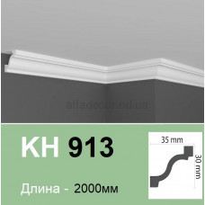 Карниз(плінтус) для стелі полімерний KH 913 (2.00м) Grand Decor