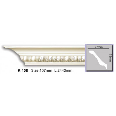 Карниз гибкий (2.44м) Harmony Decor K 108 купить в Одессе