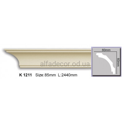 Карниз гибкий (2.44м) Harmony Decor K 1211 купить в Одессе