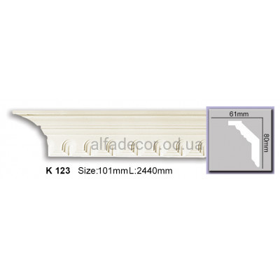 Карниз гибкий (2.44м) Harmony Decor K 123 купить в Одессе