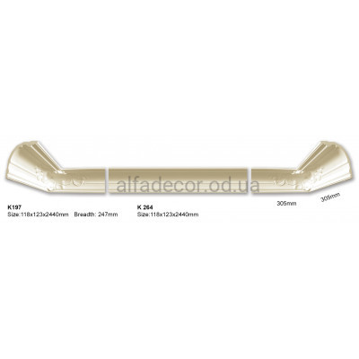 Карниз (2.44м) Harmony Decor K 197 купити в Одесі
