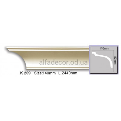 Карниз гибкий (2.44м) Harmony Decor K 209 купить в Одессе