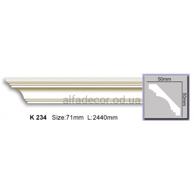 Карниз (2.44м) Harmony Decor K 234 купить в Одессе
