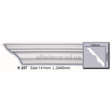 Карниз полиуретановый гладкий (2.44м) Harmony Decor K 207