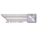 Карниз полиуретановый гладкий (2.44м) Harmony Decor K 207 купить в Одессе