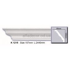 Карниз полиуретановый гладкий (2.44м) Harmony Decor K 1215 Карниз полиуретановый гладкий (2.44м) Harmony Decor K 1215