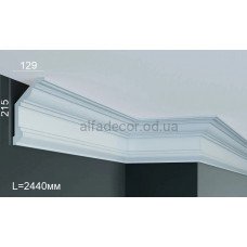 Карниз поліуретановий гладкий (2.44м) Harmony Decor K 219 Карниз поліуретановий гладкий (2.44м) Harmony Decor K 219