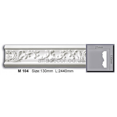 Молдинг поліуретановий (2.44м) Harmony Decor M 104 купити в Одесі