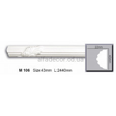 Молдинг полиуретановый (2.44м) Harmony Decor M 106