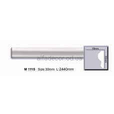 Молдинг поліуретановий гладкий (2.44м) Harmony Decor M 1115