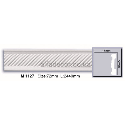 Молдинг поліуретановий (2.44м) Harmony Decor M 1127 купити в Одесі