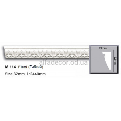 Молдинг полиуретановый гибкий (2.44м) Harmony Decor M 114 Flexi купить в Одессе