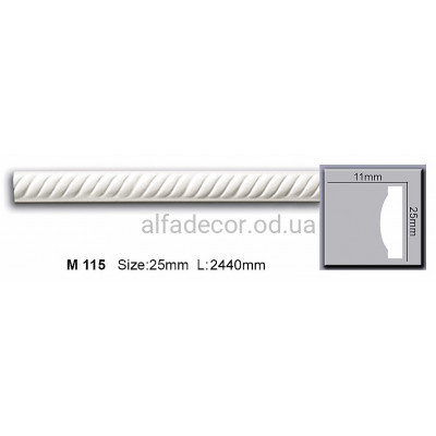 Молдинг поліуретановий (2.44м) Harmony Decor M 115 купити в Одесі