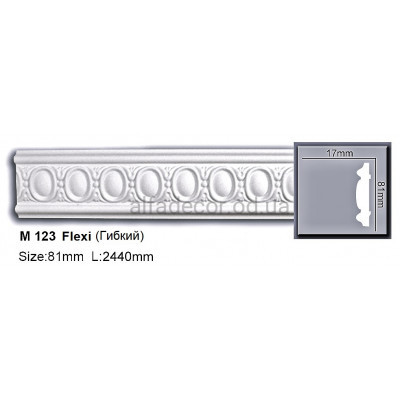 Молдинг поліуретановий гнучкий (2.44м) Harmony Decor M 123 Flexi купити в Одесі