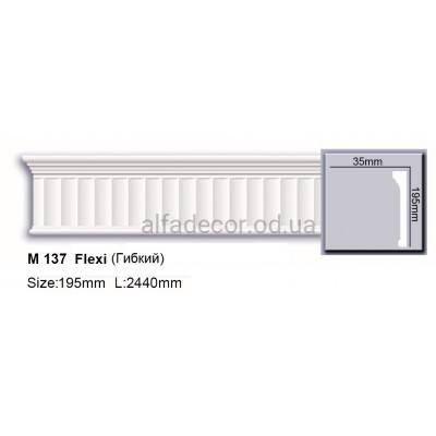 Молдинг полиуретановый гибкий (2.44м) Harmony Decor M 137 Flexi купить в Одессе