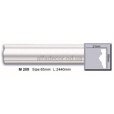 Молдинг полиуретановый гладкий (2.44м) Harmony Decor M 205
