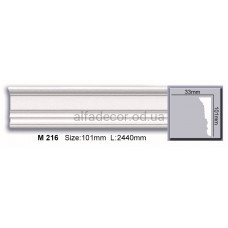 Молдинг полиуретановый гладкий (2.44м) Harmony Decor M 216