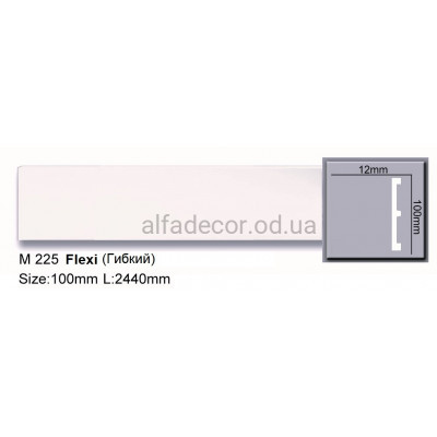 Молдинг(плинтус) полиуретановый гибкий (2.44м) Harmony Decor M 225 Flexi купить в Одессе