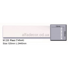 Молдинг(плінтус) поліуретановий гнучкий (2.44м) Harmony Decor M 226