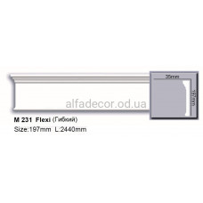 Молдинг поліуретановий гнучкий (2.44м) Harmony Decor M 231 Flexi
