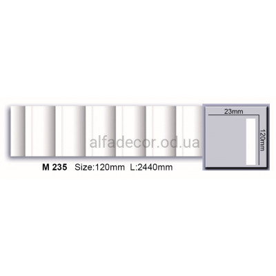 Молдинг поліуретановий (2.44м) Harmony Decor M 235 купити в Одесі
