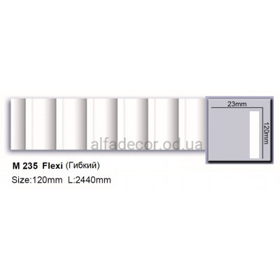 Молдинг поліуретановий гнучкий (2.44м) Harmony Decor M 235 Flexi купити в Одесі