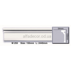 Молдинг поліуретановий гладкий (2.44м) Harmony Decor M 255