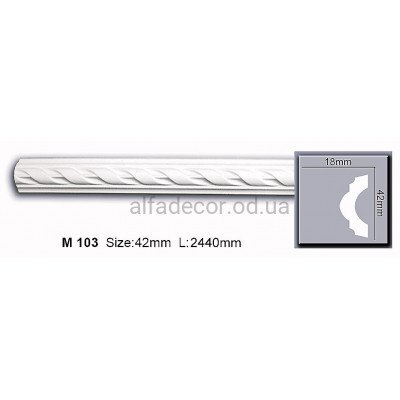 Молдинг полиуретановый (2.44м) Harmony Decor M 103 купить в Одессе