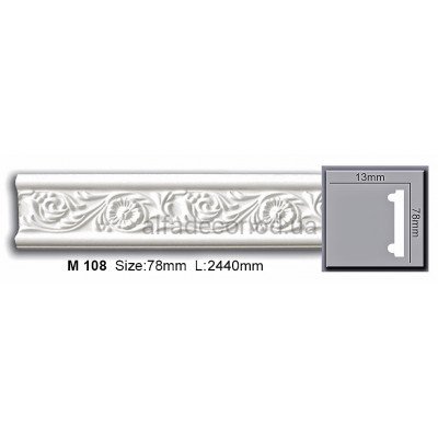 Молдинг полиуретановый (2.44м) Harmony Decor M 108 купить в Одессе