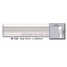 Молдинг полиуретановый гладкий (2.44м) Harmony Decor M 1124