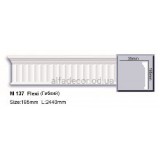 Молдинг поліуретановий гнучкий (2.44м) Harmony Decor M 137 Flexi