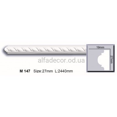 Молдинг поліуретановий (2.44м) Harmony Decor M 147 купити в Одесі