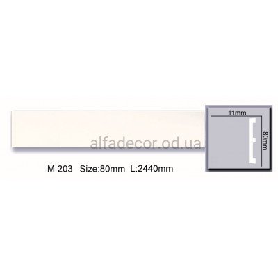 Молдинг(плинтус) полиуретановый (2.44м) Harmony Decor M 203  купить в Одессе