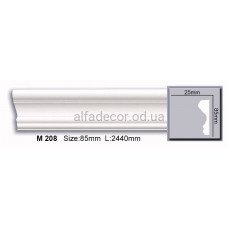 Молдинг поліуретановий гладкий (2.44м) Harmony Decor M 208