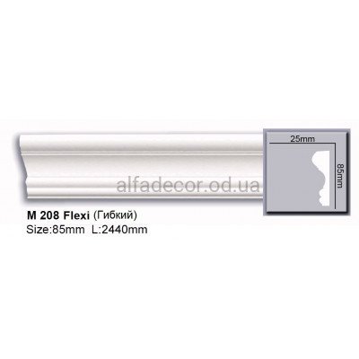 Молдинг поліуретановий гнучкий (2.44м) Harmony Decor M 208 Flexi купити в Одесі